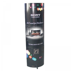 Publicidade Personalizado Impresso Folding Stand Banner Totem Display Papel POP Papelão Standee